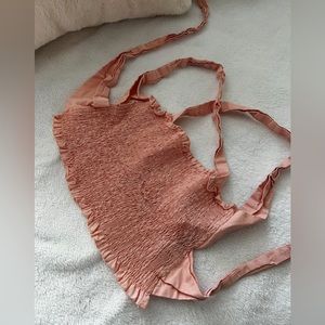 Petal & Pup Crop Wrap Top